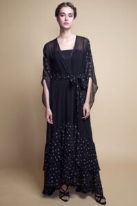 D-AS013 Chiffon abaya (1)